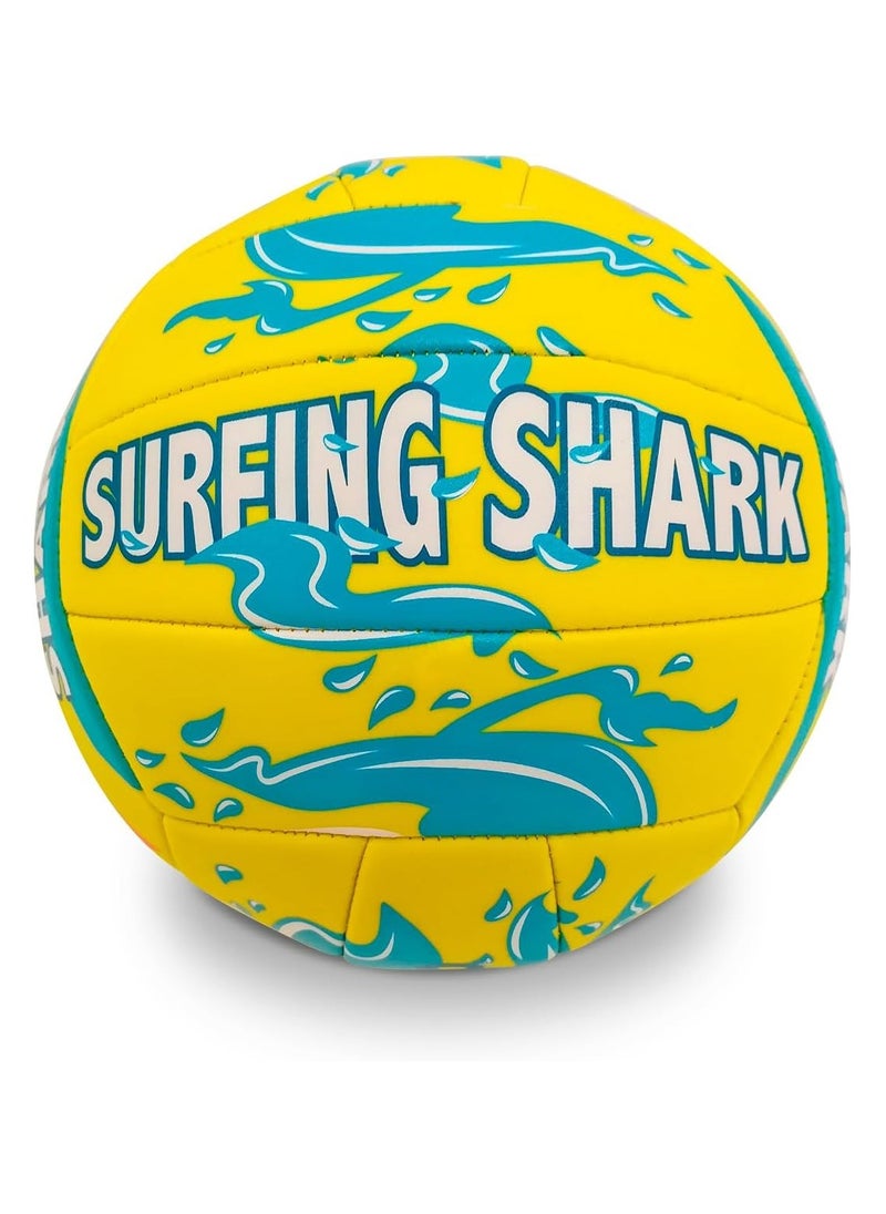 Mondo PVC Beach Volleyball Surfing Shark | Beach Ball | Inflatable Ball | Beach and Water Toys | Summer Toys | Perfect gift for Kids and Toddlers