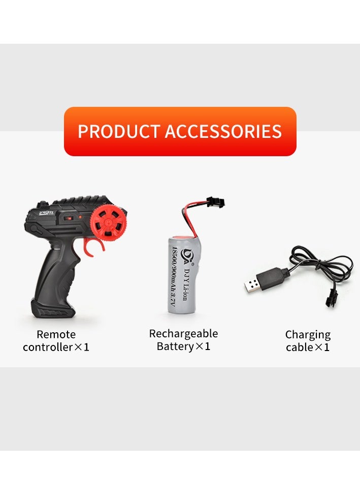 Powerful Monster Truck Rechargeable Off Road Truck 4*4 RC Car 2.4Ghz (Red))