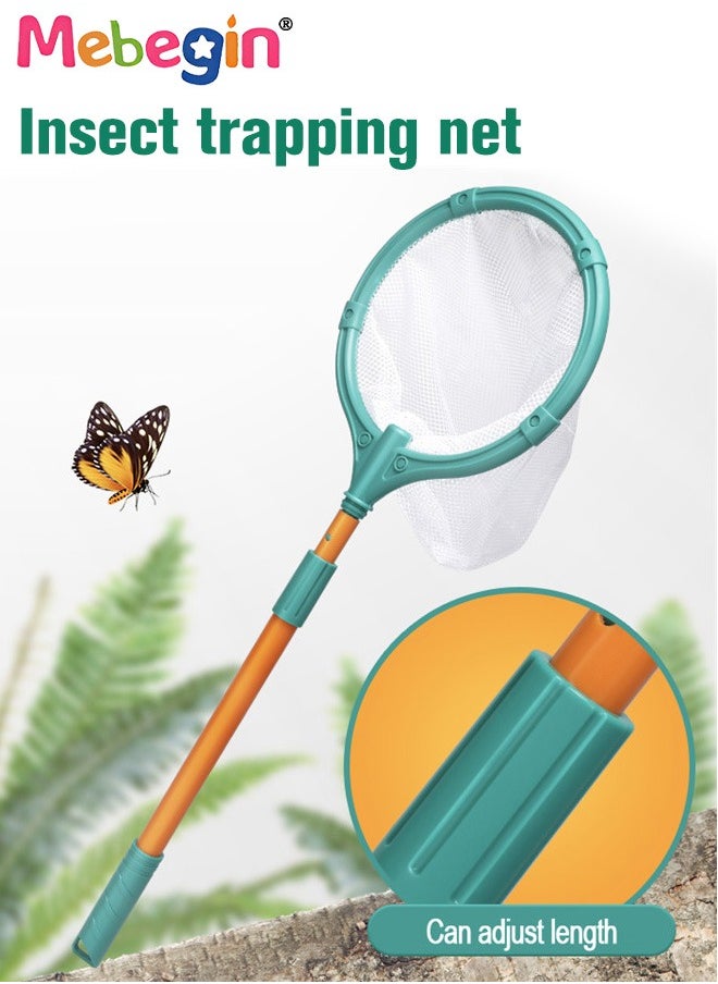 Kids Outdoor Explorer Kit, Bug Catching Kit, Nature Adventure Kit with Butterfly net, Binoculars, Hat,Vest, Whistle, Exploration Toys Kids Camping Gear, Educational Toys for Kids