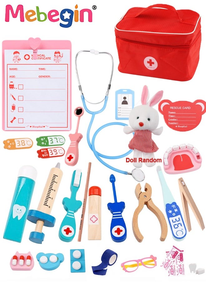 13Pcs Fun Dentist Kit for Kids, Doctor Playset with Medical Storage Bag, Fantastic Dentist Toys with Full Accessaries, Care-themed Play Set, Educational Role Play Toy, Safe for Children to Play