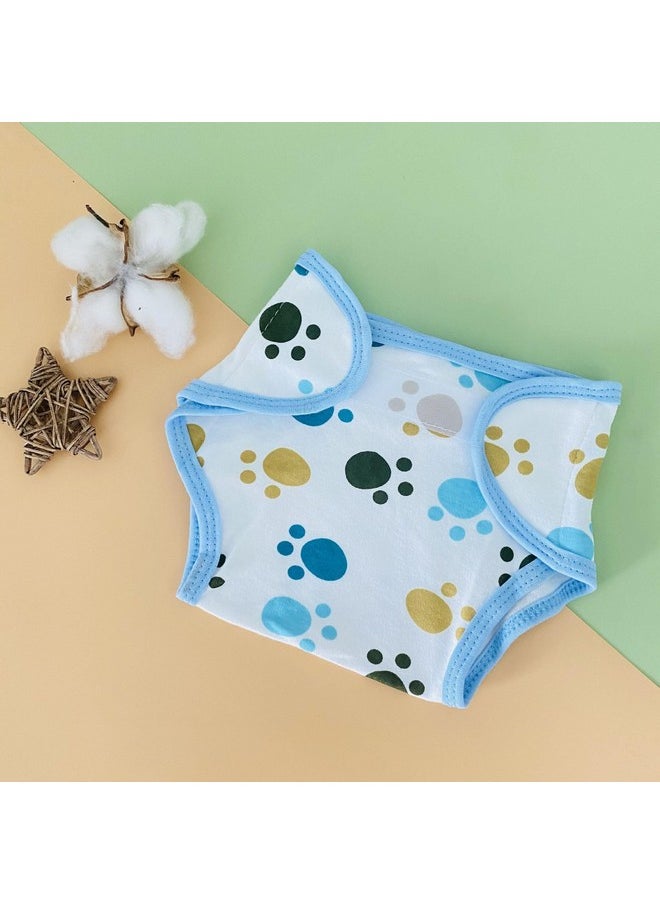 PEDOLLTREE 4 PCS Reborn Baby Doll Diapers Underwear Accessories for 17-22 Inch Reborn Doll Diapers Reusable Washable