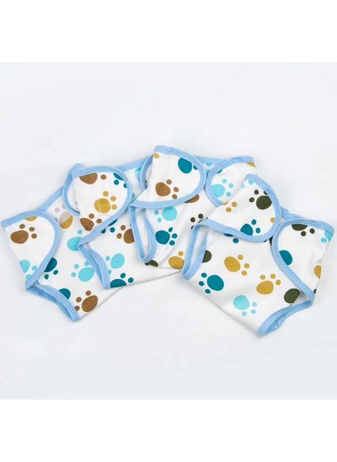 PEDOLLTREE 4 PCS Reborn Baby Doll Diapers Underwear Accessories for 17-22 Inch Reborn Doll Diapers Reusable Washable