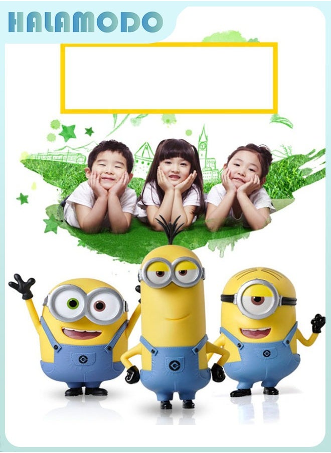 Despicable Me: 3 - Piece Set of Minions Bob, Kevin, and Stuart - Dolls, Figurines, and Hand - painted Models. Ideal Desktop Decoration, Children's Toy, and Indoor Ornament