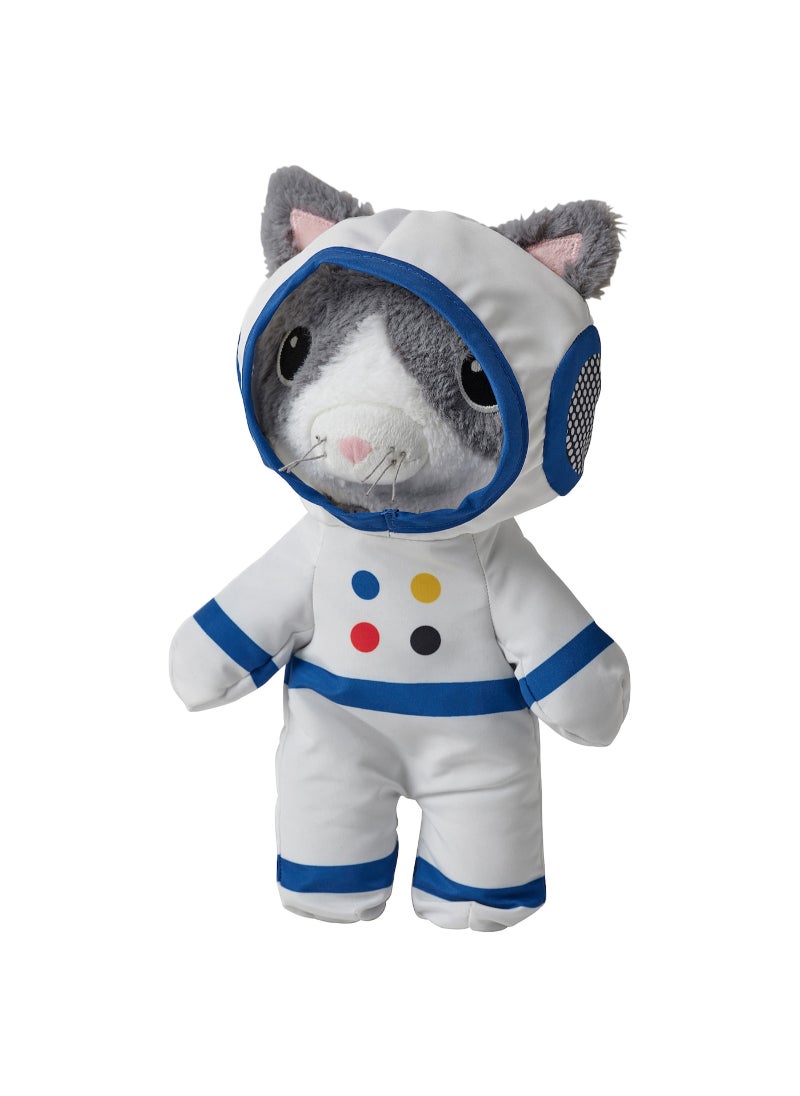 Soft toy with astronaut suit cat 28 cm