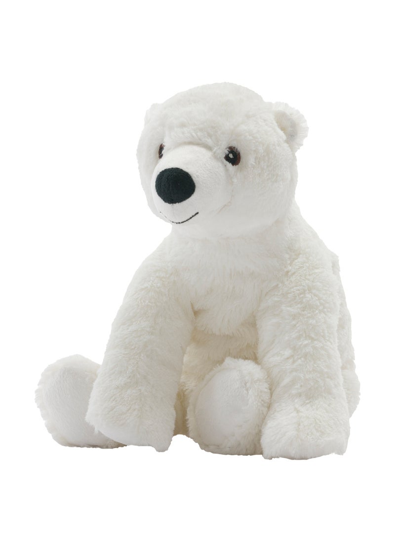 Soft toy white polar bear 29 cm