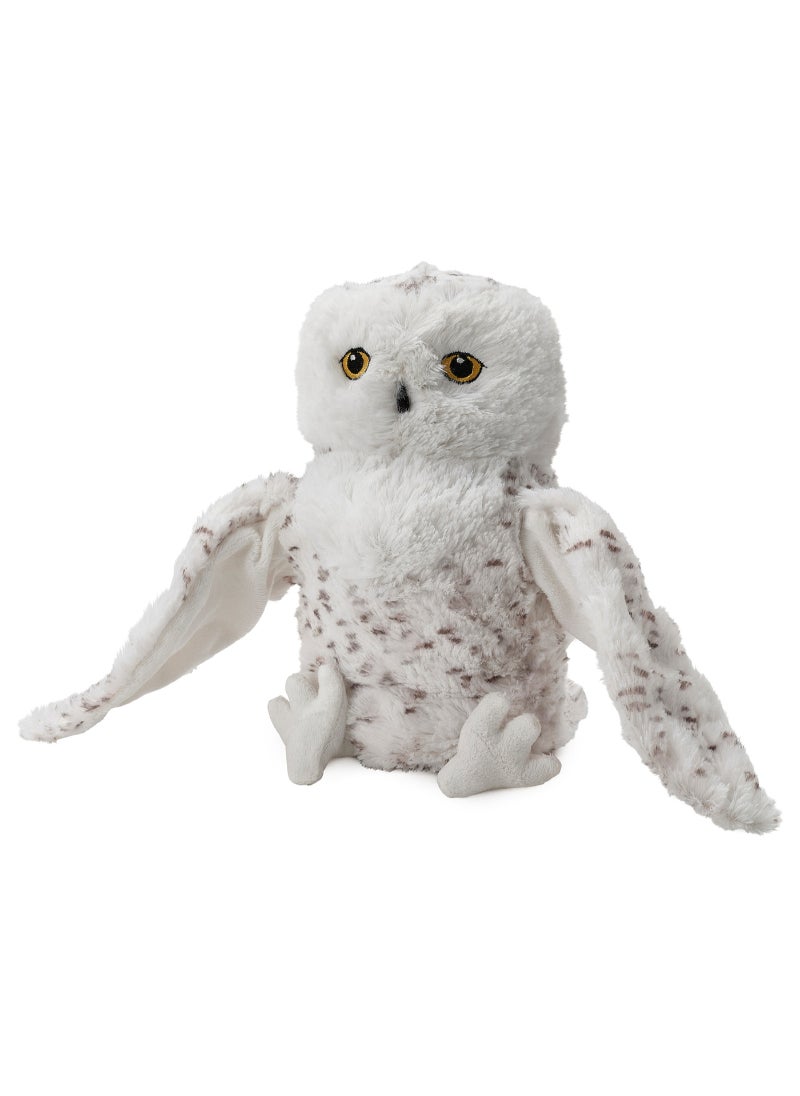 Soft toy hand puppet/snowy owl white 25 cm