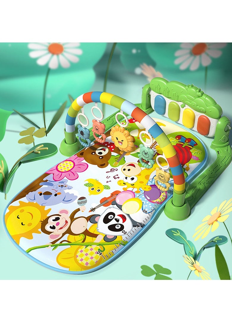 Foot Play Piano Musical Lullaby Baby Activity Playmat Gym Toy Soft Baby Play Mat