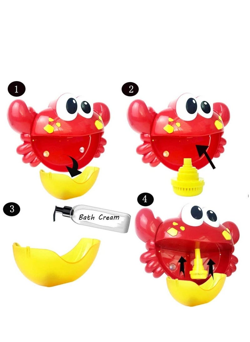 Crab Bubble Bath Maker for The Bathtub. Blows Bubbles and Plays 24 Children¡¯s Songs ¨C Baby, Toddler Kids Bath Toys Makes Great Gifts for Toddlers ¨C Sing Along Bath Bubble Machine
