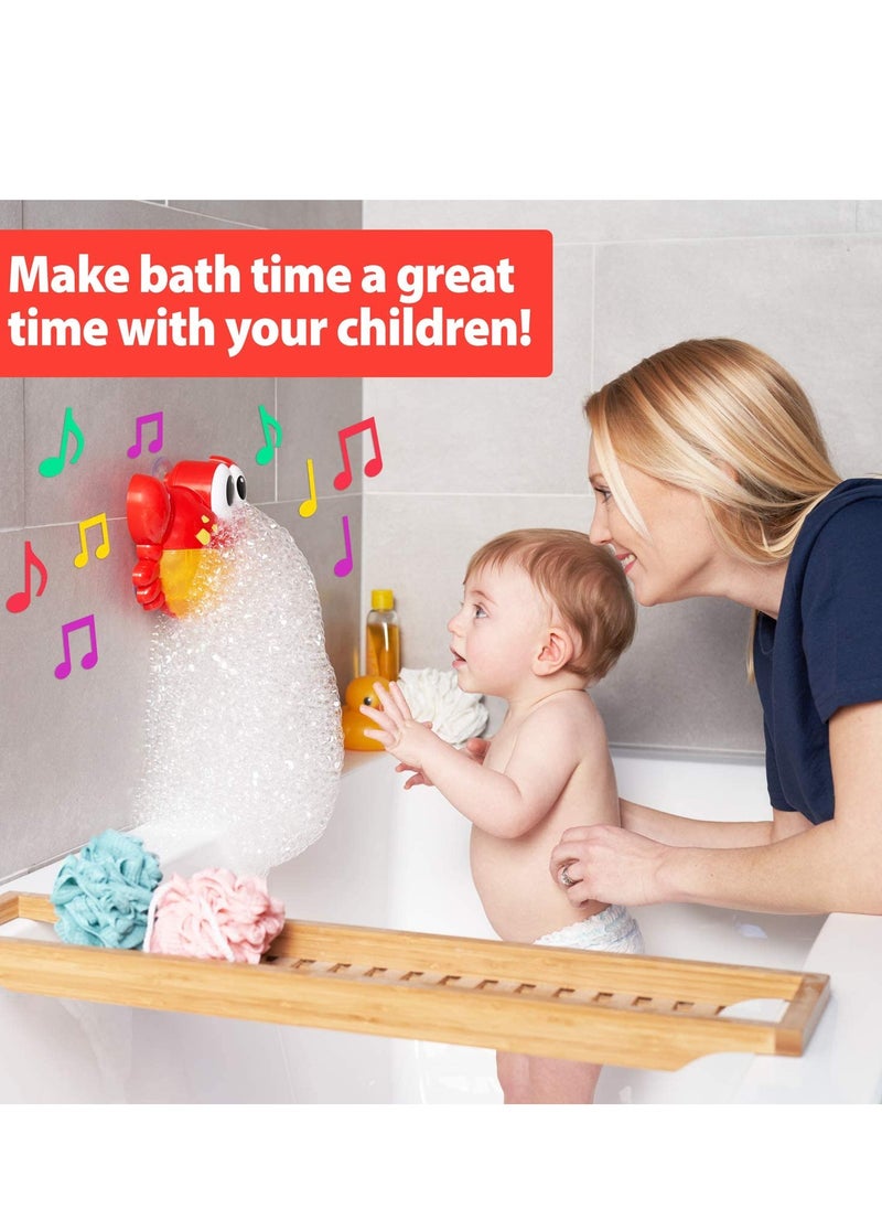 Crab Bubble Bath Maker for The Bathtub. Blows Bubbles and Plays 24 Children¡¯s Songs ¨C Baby, Toddler Kids Bath Toys Makes Great Gifts for Toddlers ¨C Sing Along Bath Bubble Machine
