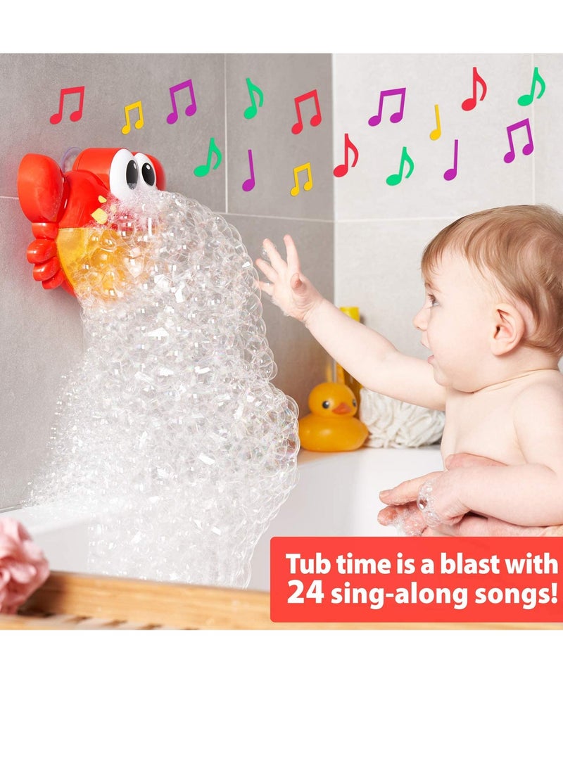 Crab Bubble Bath Maker for The Bathtub. Blows Bubbles and Plays 24 Children¡¯s Songs ¨C Baby, Toddler Kids Bath Toys Makes Great Gifts for Toddlers ¨C Sing Along Bath Bubble Machine