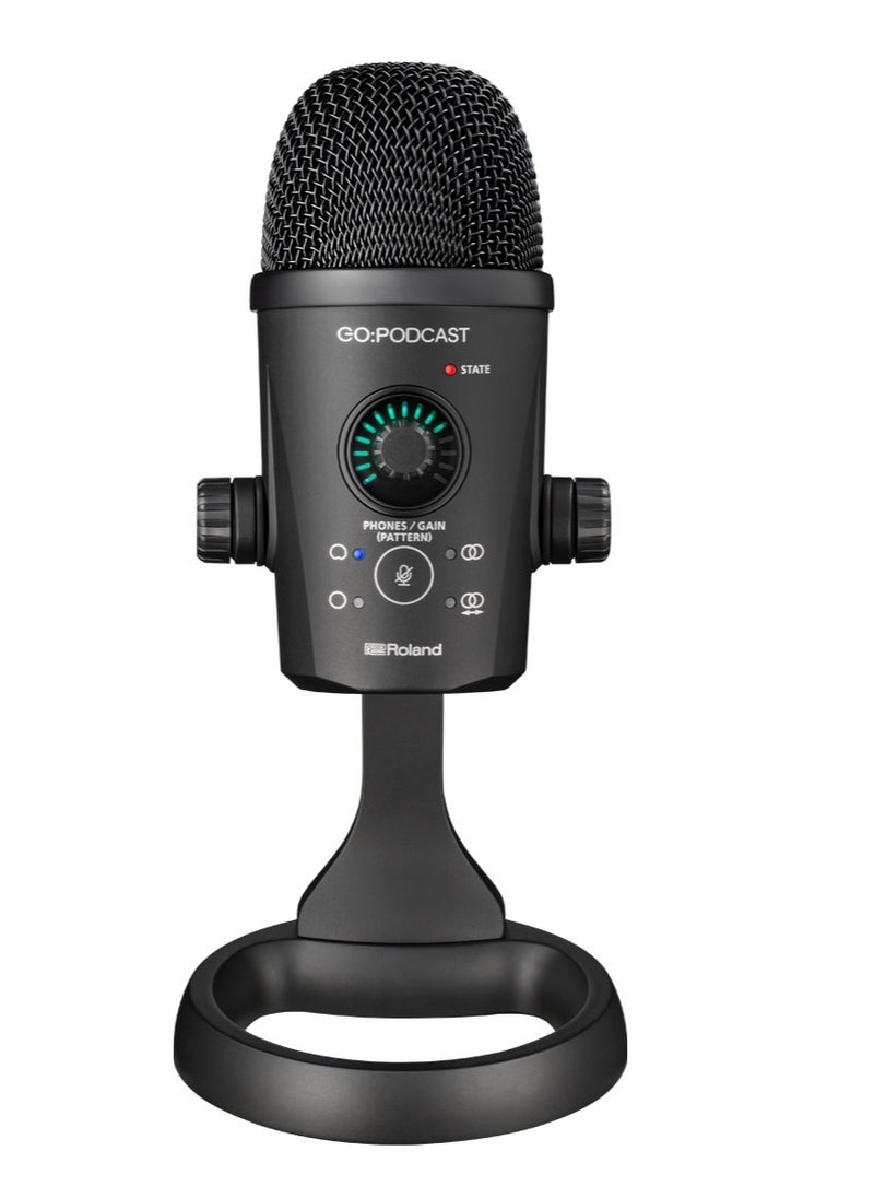 Roland GO:PODCAST USB Microphone and Mobile Livestreaming App