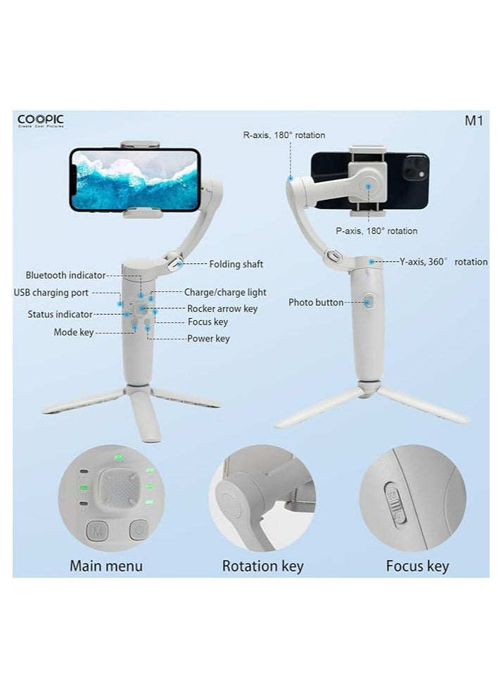 M1 Merak One 3-Axis Handheld Smartphone Gimbal Stabilizer with Face Tracking & Inception Mode