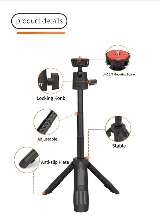 360° Adjustable Ball Head suitable for Selfie or vlogging Mini Tripod stand Mini Mobile Stand Tabletop Tripod Aluminum tripod head(MT-19)