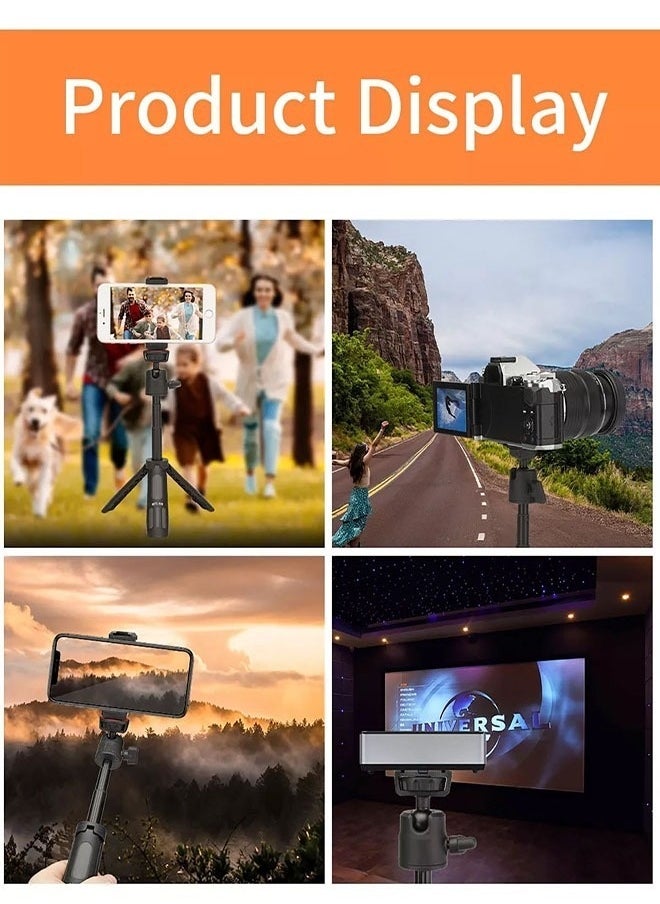 360° Adjustable Ball Head suitable for Selfie or vlogging Mini Tripod stand Mini Mobile Stand Tabletop Tripod Aluminum tripod head(MT-19)