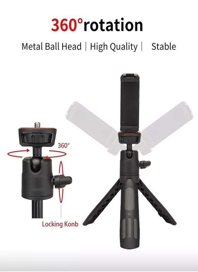360° Adjustable Ball Head suitable for Selfie or vlogging Mini Tripod stand Mini Mobile Stand Tabletop Tripod Aluminum tripod head(MT-19)