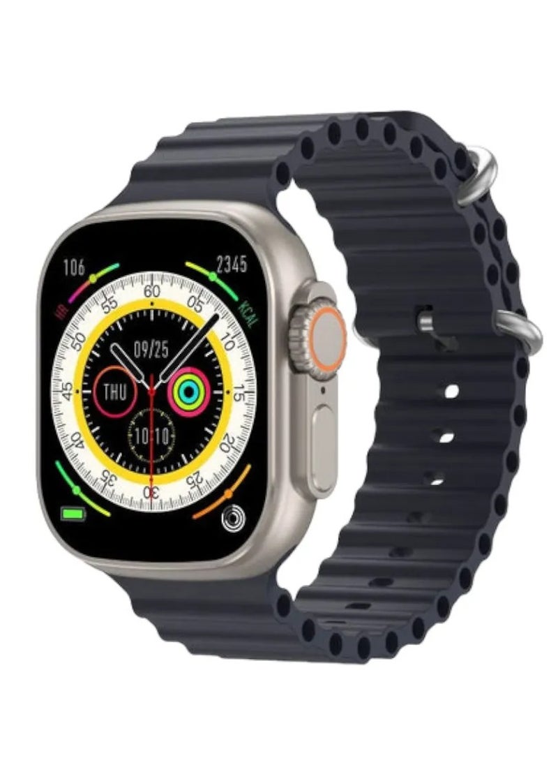 Wireless Charging Bluetooth Smart Watch Motive 5t Titanium & Black