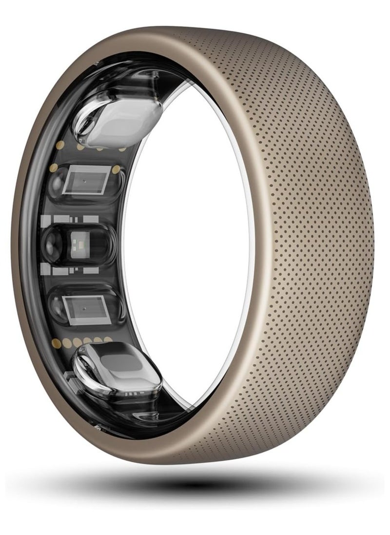 Helio Smart Ring Subscription-Free Sleep Heart Rate & Stress Monitoring 1.4H Fast Charging Water Resistant for Swimming/Showering (Size 10)