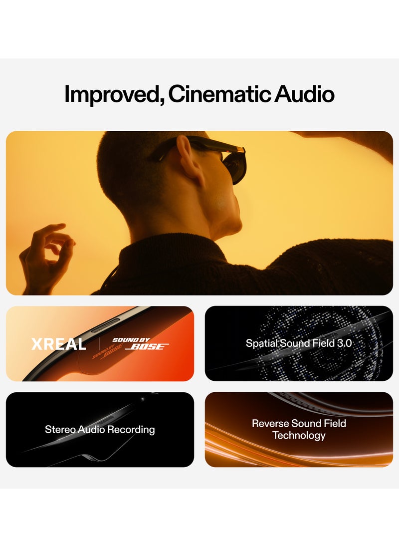 XREAL One AR Glasses with X1 Chip, Native 3 DoF, 147