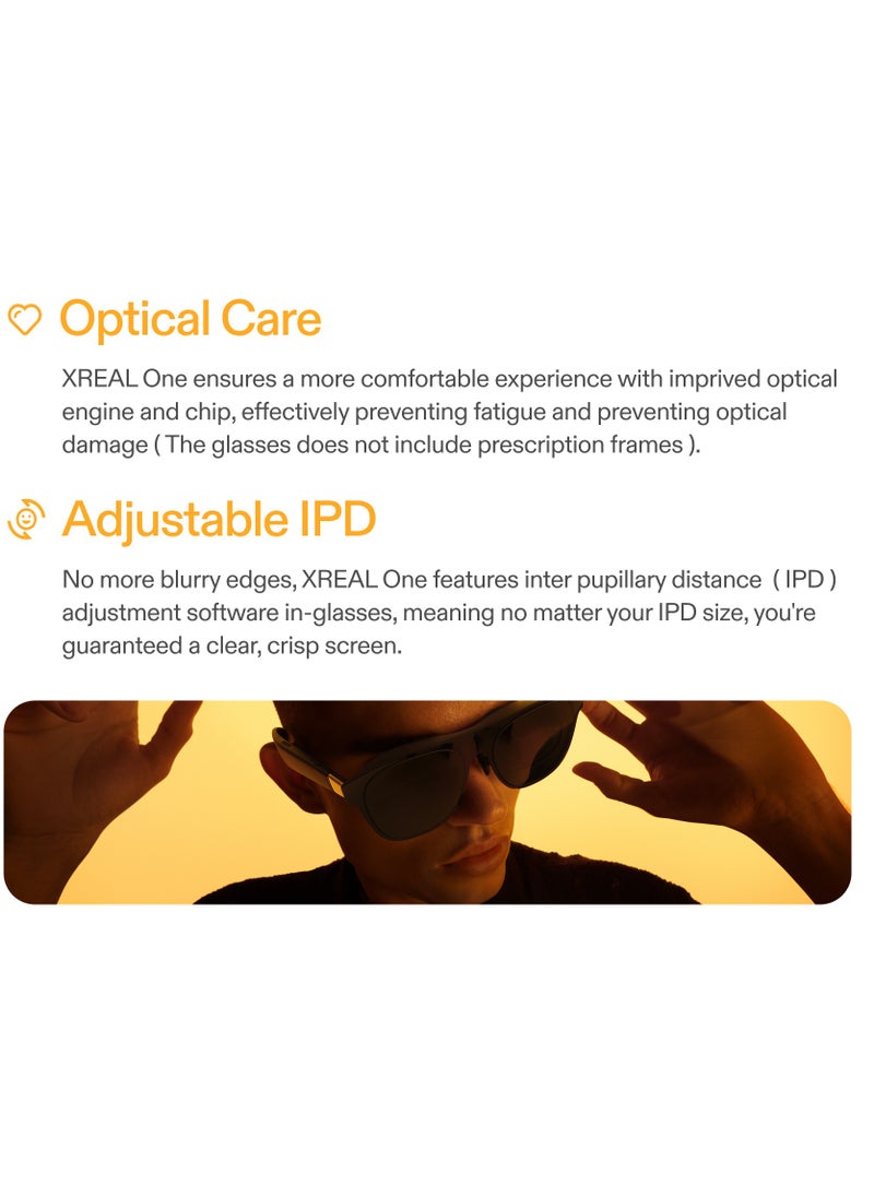 XREAL One AR Glasses with X1 Chip, Native 3 DoF, 147