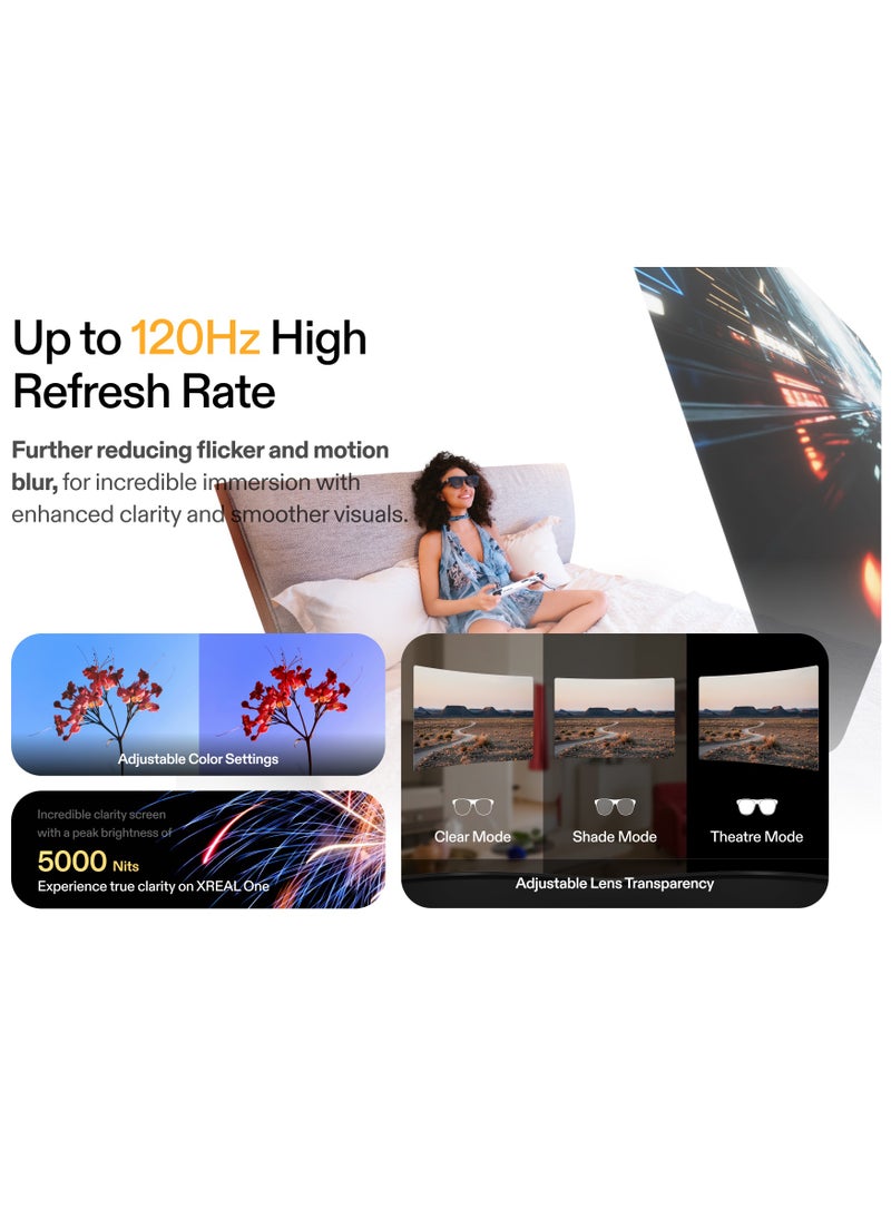 XREAL One AR Glasses with X1 Chip, Native 3 DoF, 147