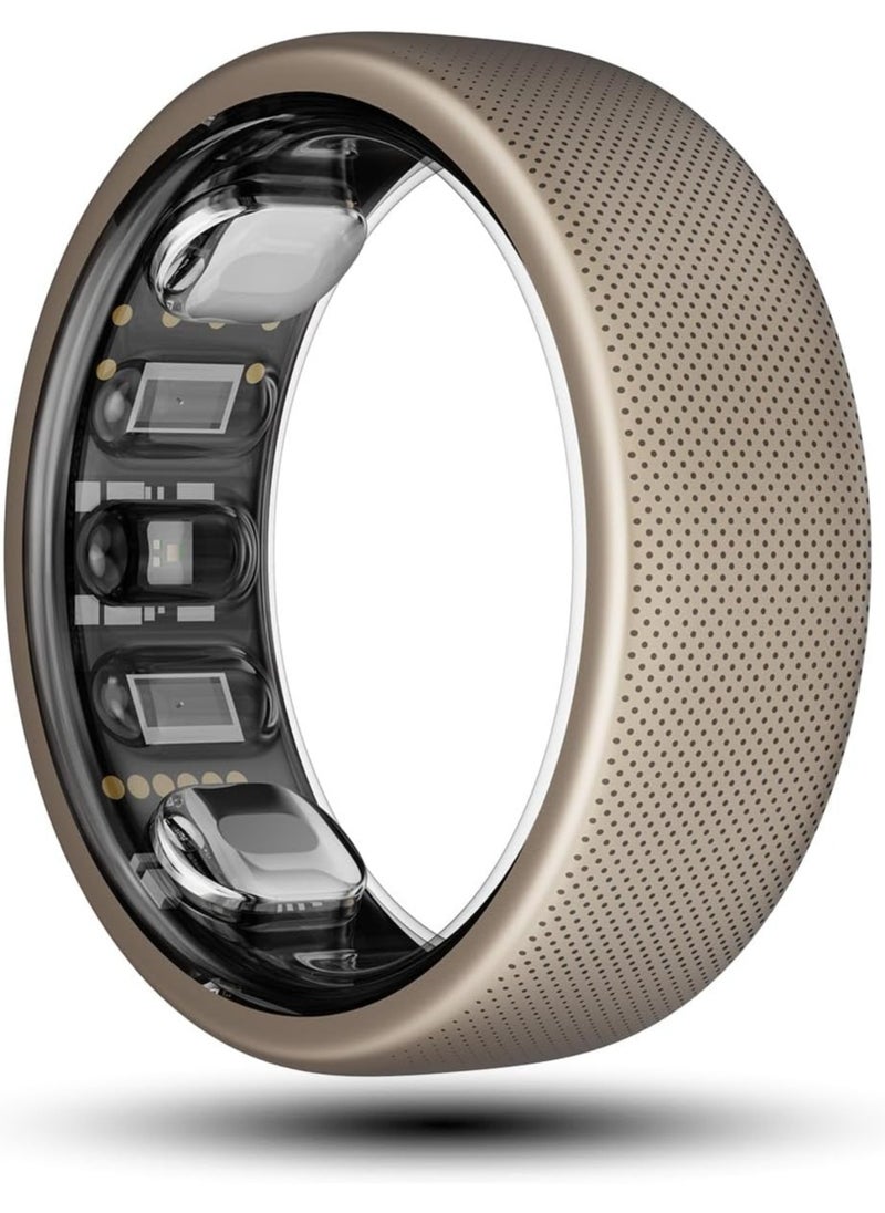 Helio Smart Ring Subscription-Free Sleep Heart Rate & Stress Monitoring 1.4H Fast Charging Water Resistant for Swimming/Showering (Size 12)