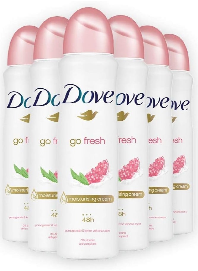 Deodorant Go Fresh Pomegranate & lemon Verbena 6 x 250ml