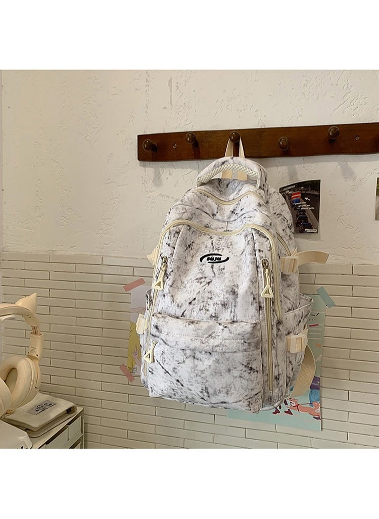 Backpack Girls Simple Large Capacity Schoolbag High School Junior High School Lightweight Backpack 30*44*18CM