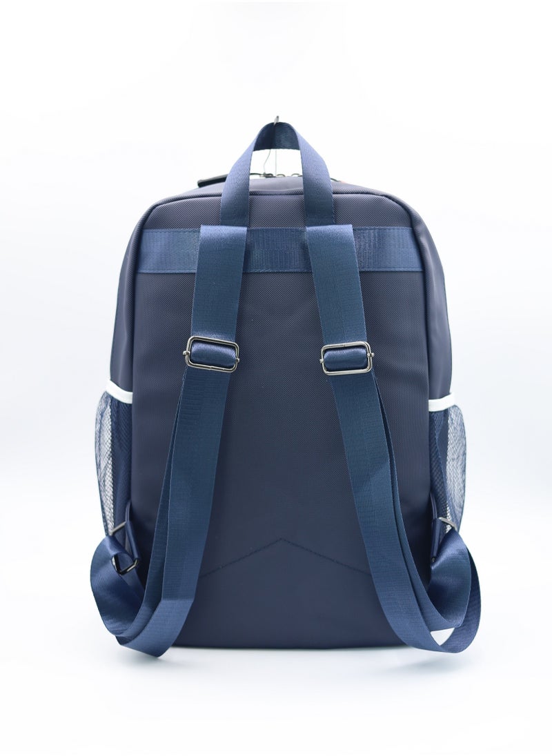 Lacoste Navy and white color block backpack