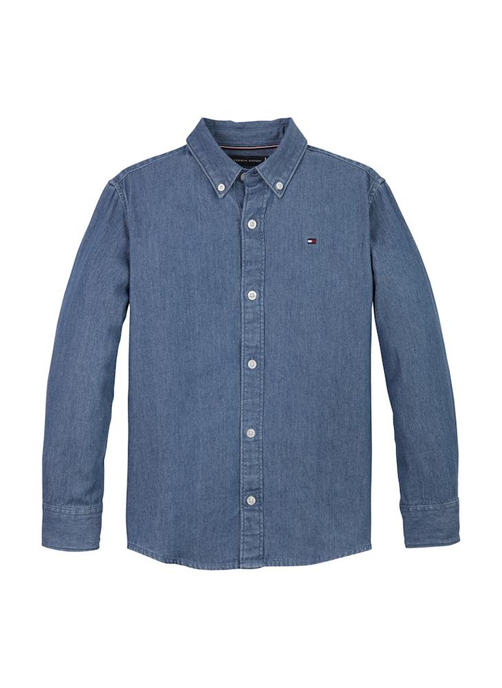 Kids Denim Chambray Ls Shirt