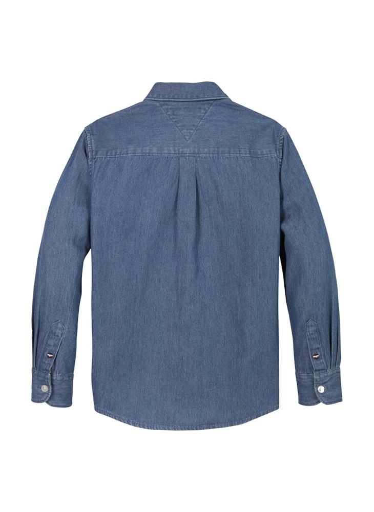 Kids Denim Chambray Ls Shirt