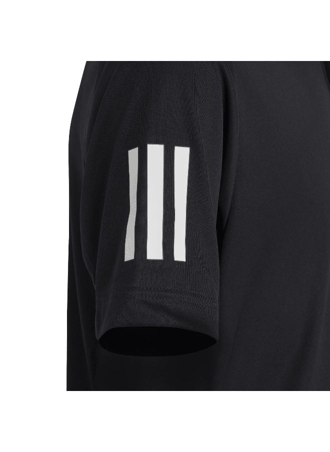 Adidas B Club 3S Polo Black Tennis Polo Shirts For Boys 116