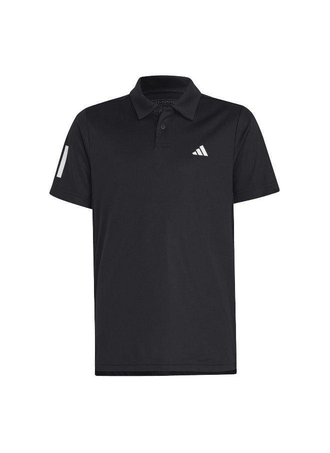 Adidas B Club 3S Polo Black Tennis Polo Shirts For Boys 116