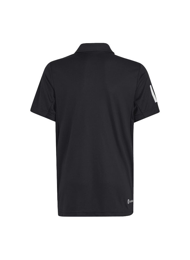 Adidas B Club 3S Polo Black Tennis Polo Shirts For Boys 116