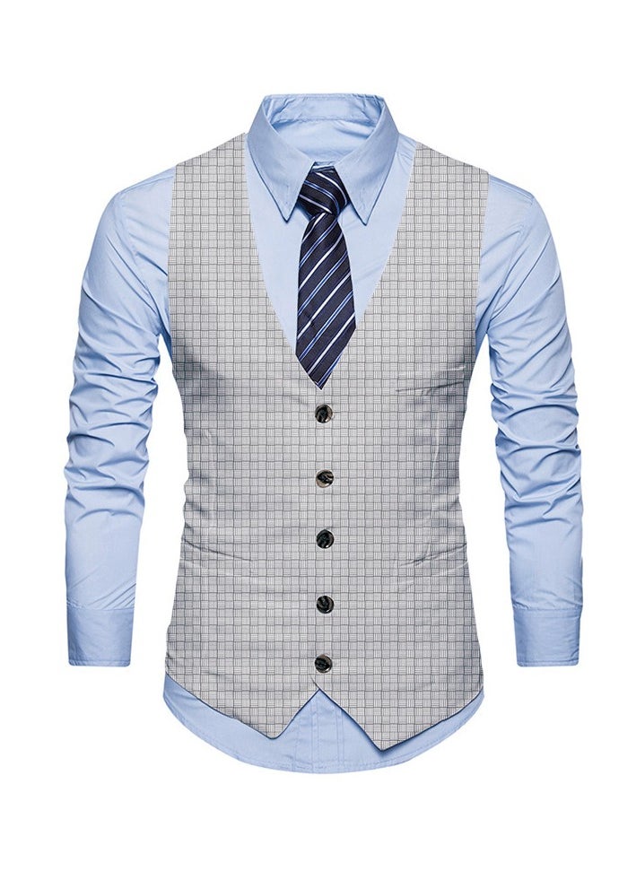 New Fashionable Personalized Printed Men's Suit Vest