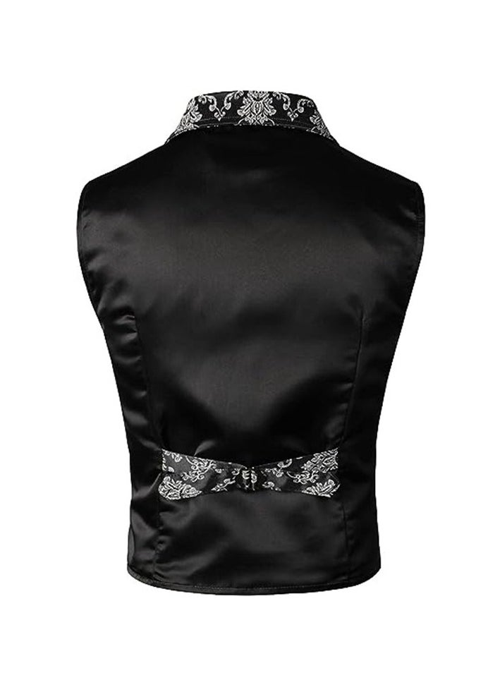 New Men's Retro V-Neck Fake Two Piece Vest