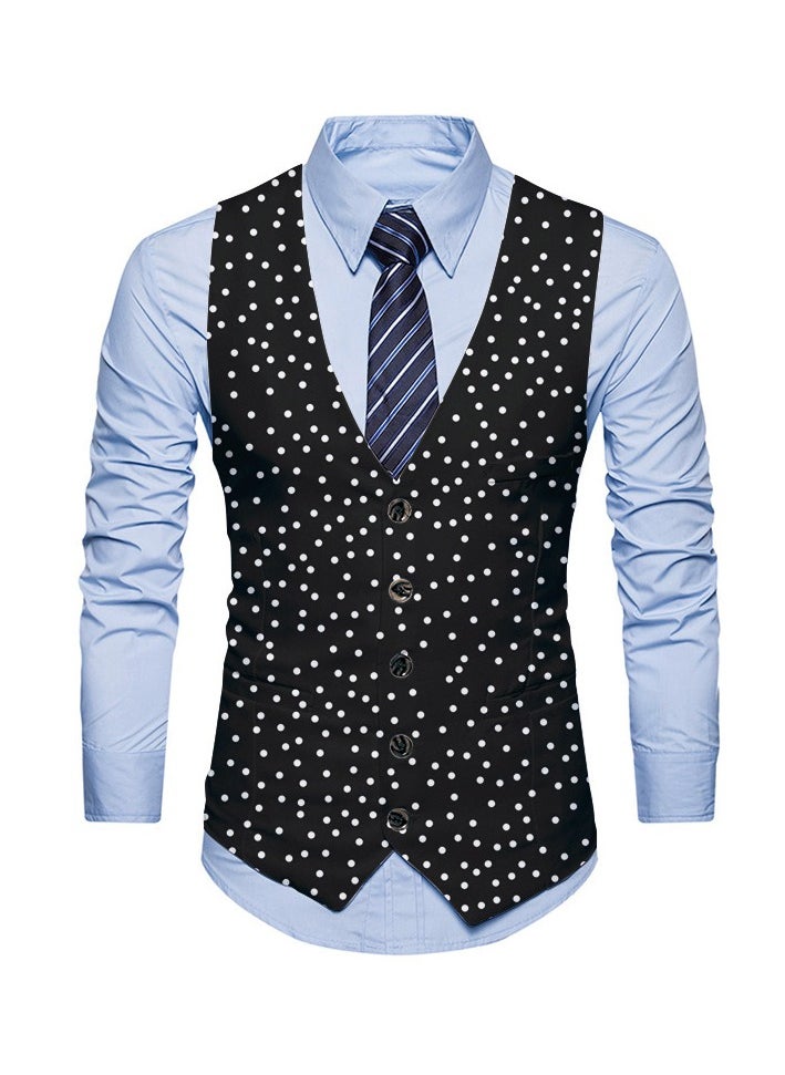 New Fashionable Personalized Printed Men's Suit Vest