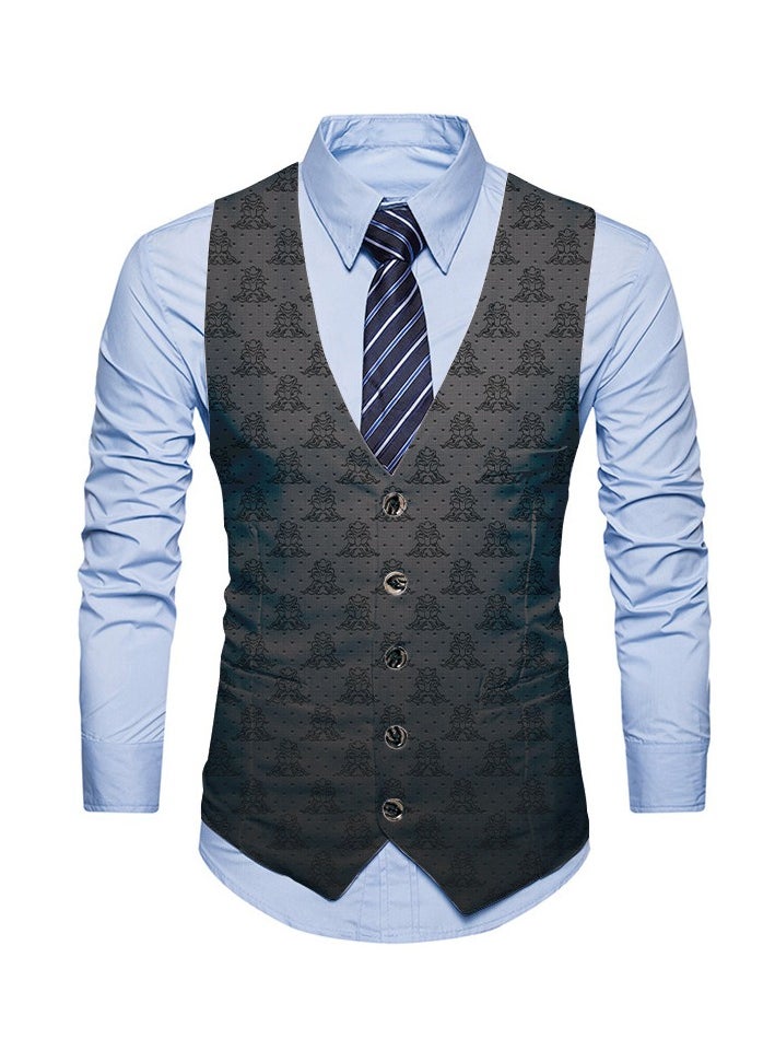 New Fashionable Personalized Printed Men's Suit Vest