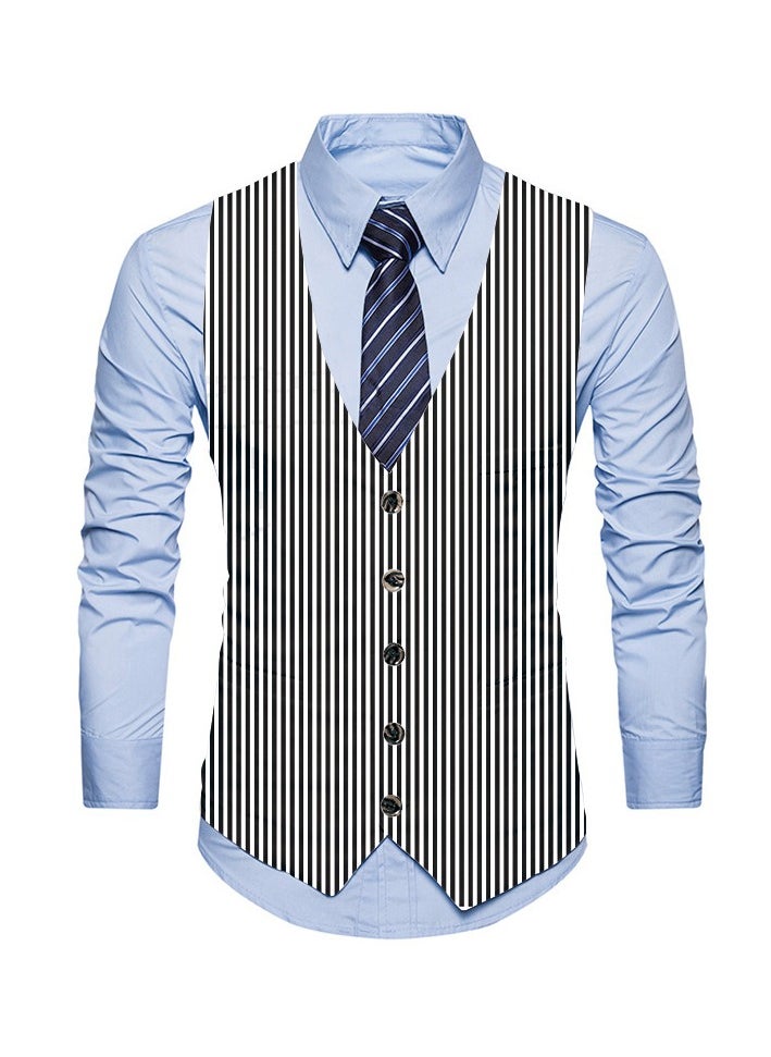 New Fashionable Personalized Printed Men's Suit Vest