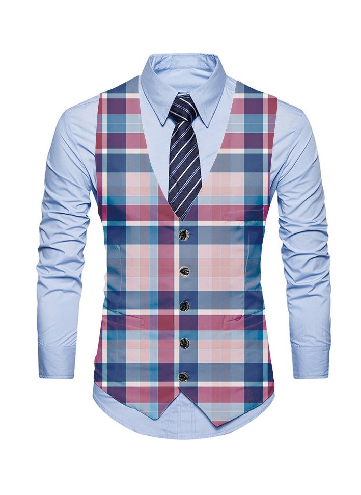 New Fashionable Personalized Printed Men's Suit Vest