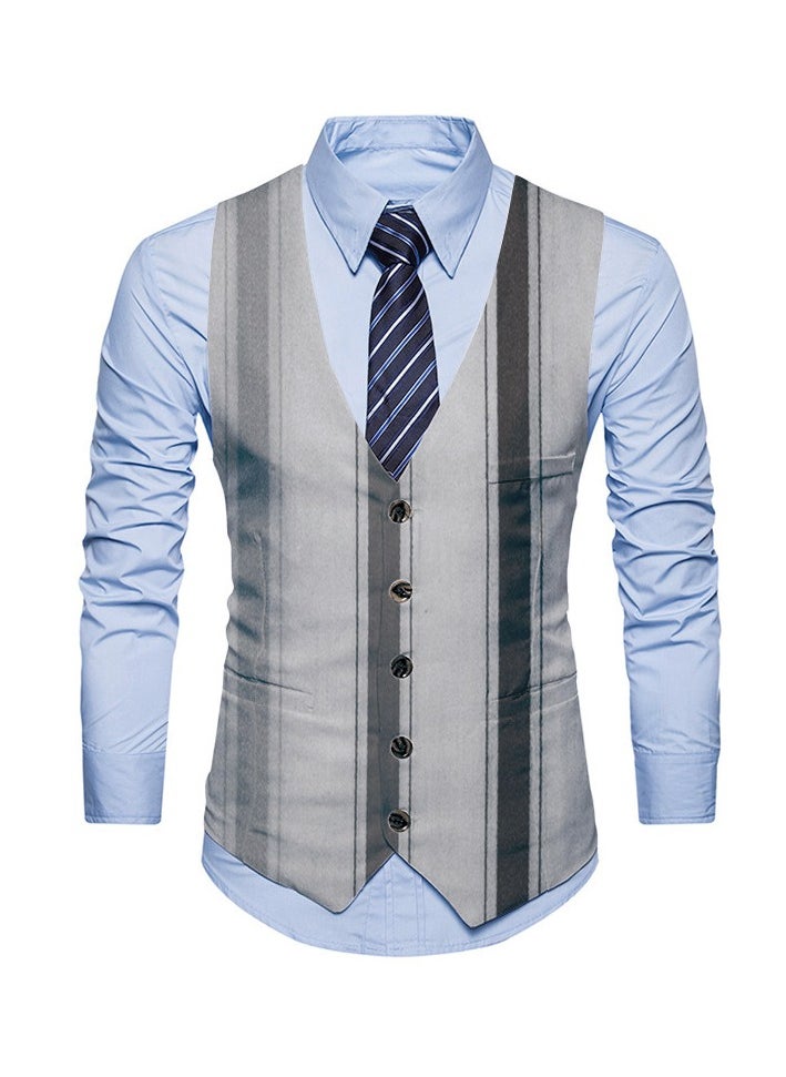 New Fashionable Personalized Printed Men's Suit Vest