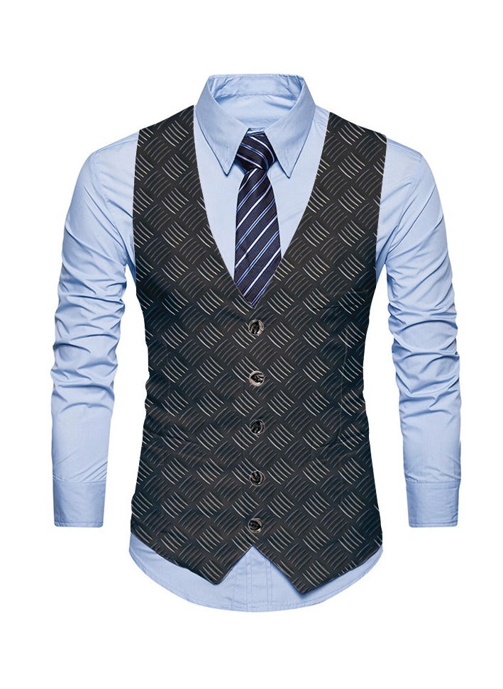 New Fashionable Personalized Printed Men's Suit Vest