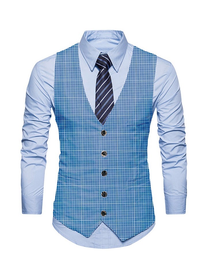 New Fashionable Personalized Printed Men's Suit Vest