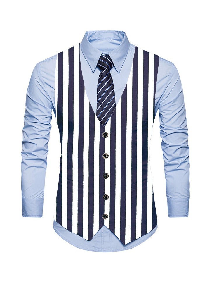 New Fashionable Personalized Printed Men's Suit Vest