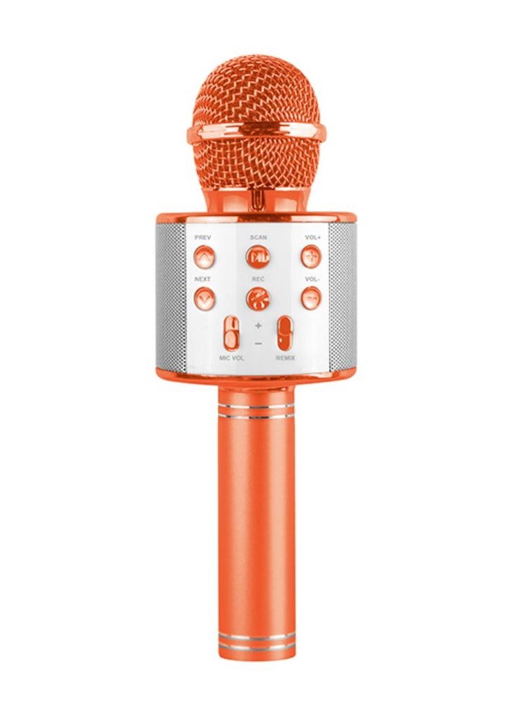 Power Joy Karaoke Microphone With Bluetooth, Recording, Battery Operated, Assorted 1 Piece (Style & Color May Vary) | Unleash your inner rockstar! | Portable Microphone | Compatible to Karaoke Machine, Smartphone, Tablet and etc! | Wireless Bluetooth Speaker | Gift for Adults and Music Lover