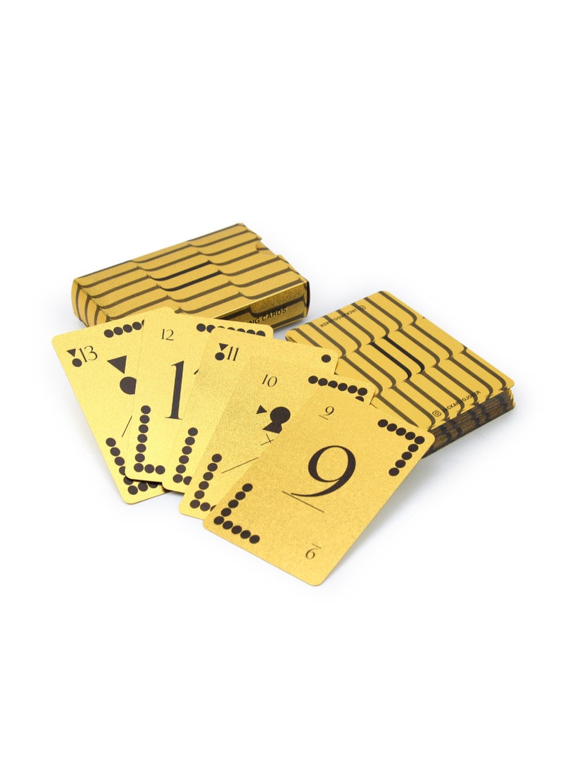 Marble Color Wood With Plastic Gold Card And Marbles