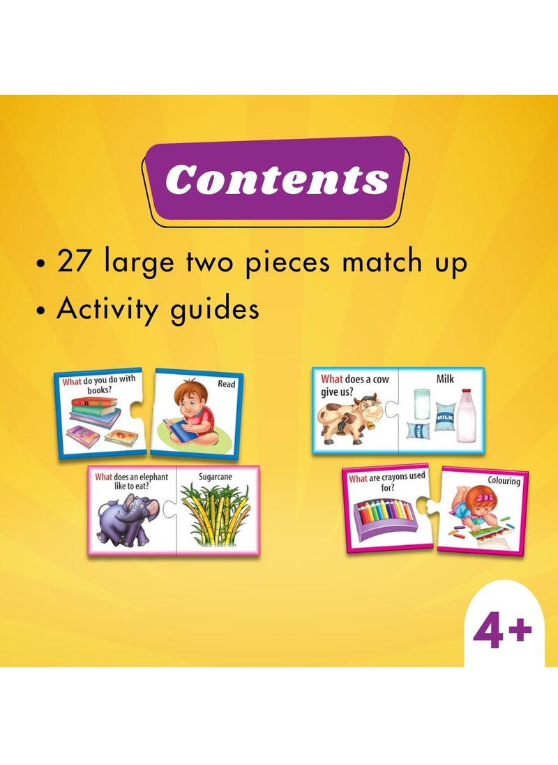 Creative's WH Series | Let's Find Out- What? | Question - Answer Puzzles Game |Learning Games for Kids | Self-Correcting Match Ups Game | Picture Puzzle Game | Preschool Learning Games | Ages 4 & Up
