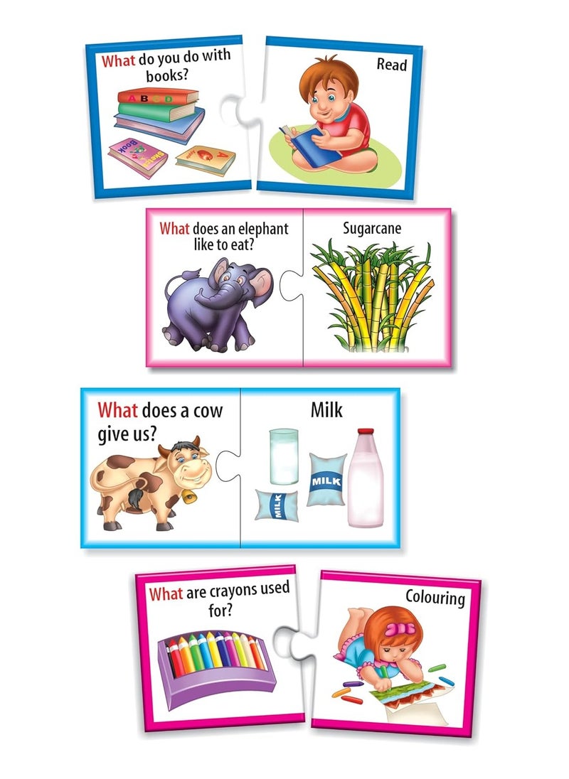Creative's WH Series | Let's Find Out- What? | Question - Answer Puzzles Game |Learning Games for Kids | Self-Correcting Match Ups Game | Picture Puzzle Game | Preschool Learning Games | Ages 4 & Up