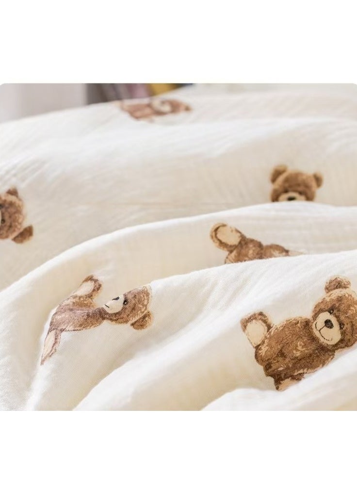 Cotton baby children's hooded bath towel, fast-absorbing, soft skin-friendly baby quilt, 70 * 100cm, small rabbit