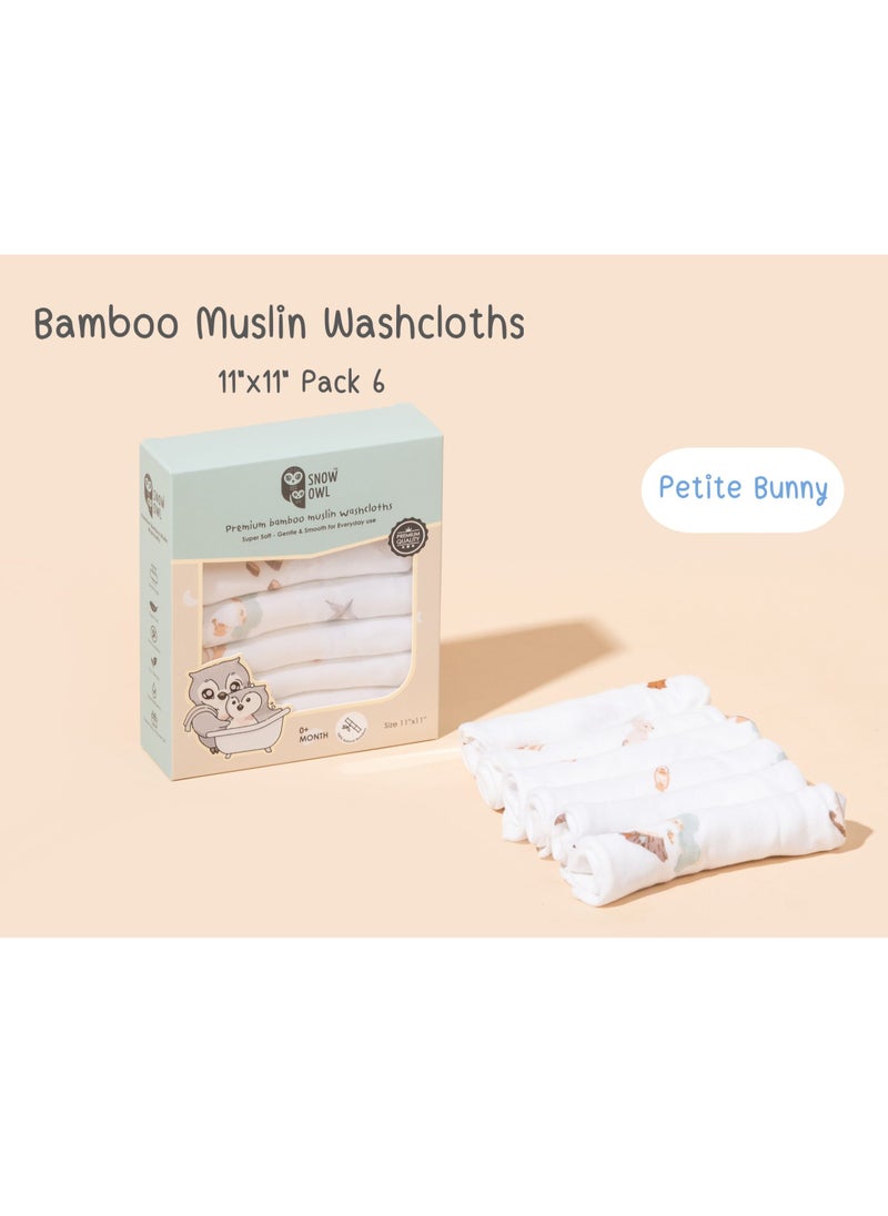 Snow Owl Bamboo Washcloth 11