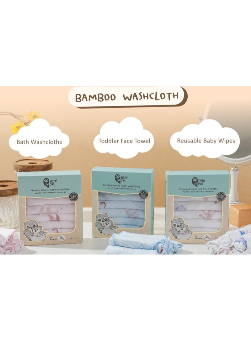 Snow Owl Bamboo Washcloth 11